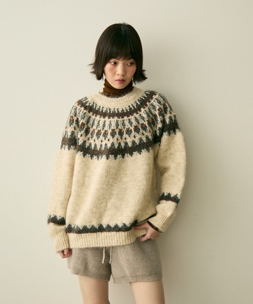 full/fill. ニット セーター nordic over knit / ノルディックオーバー