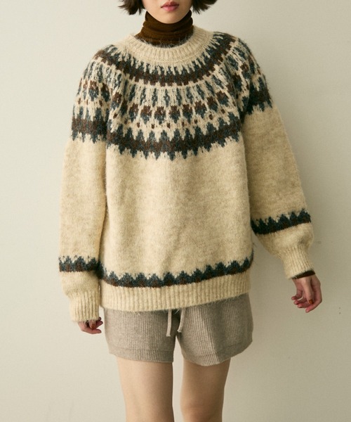 full/fill. ニット セーター nordic over knit / ノルディックオーバー