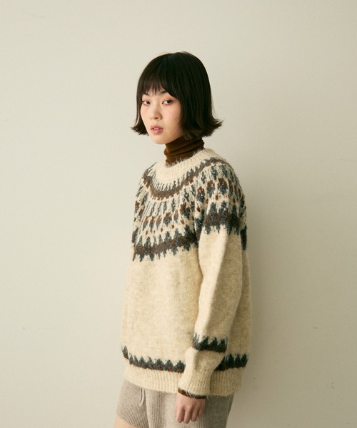 full/fill. ニット セーター nordic over knit / ノルディックオーバー