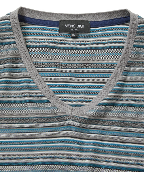 「MEN'S BIGI」 半袖Tシャツ 03 ベージュ メンズ_画像3