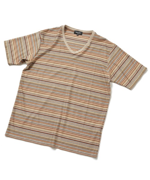 「MEN'S BIGI」 半袖Tシャツ 03 ベージュ メンズ_画像7