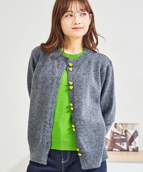 MISCH MASCH（ミッシュマッシュ） カーディガン ZOZO限定 ハートボタン