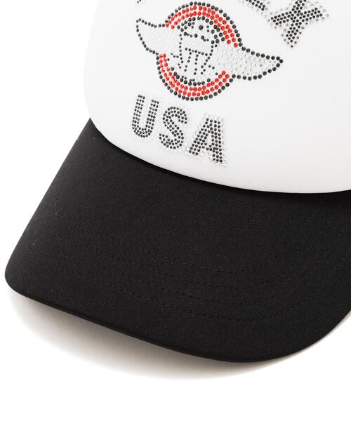 AVIREX ウィメンズ キャップ ホワイト/ブラック アヴィレックス AVIREX AVIREX NUMBERING MESH CAP （ホワイト） -靴