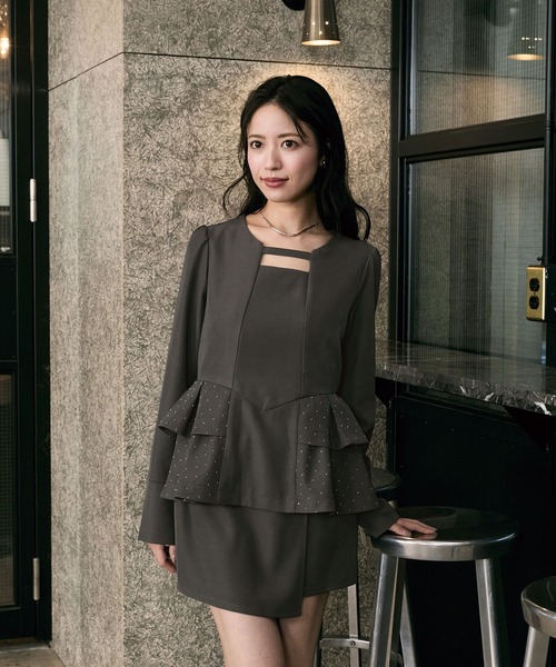 Elishe スカート アシンメトリーミニスカート : ZOZOTOWN Yahoo!店