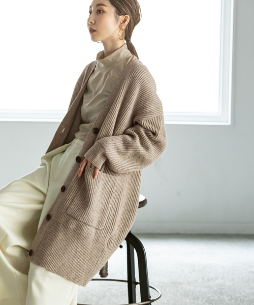 【タグ付き✨】NOBLE PROVOKE フリンジニットカーディガン　ベージュ タグ付き✨】NOBLE PROVOKE フリンジニットカーディガン ベージュ