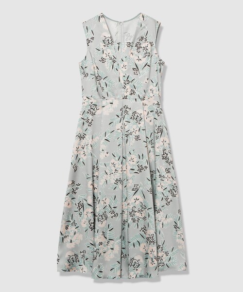 ANAYI（アナイ） ワンピース アイシーフラワープリントレイヤーネック