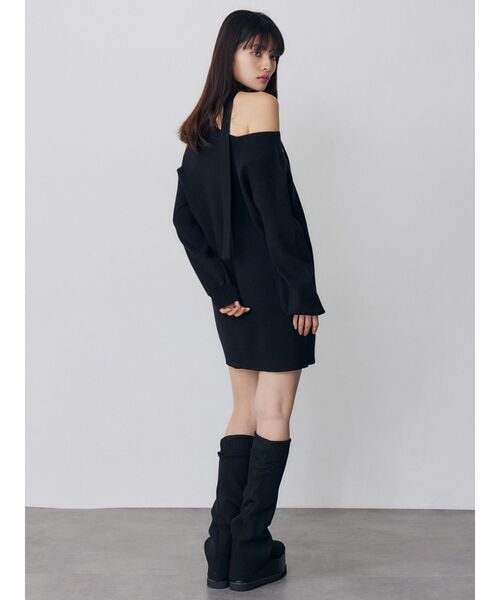 MURUA ルージーソックブーツ　23.5サイズ MURUA（ムルーア） ブーツ ルージーソックブーツ レディース
