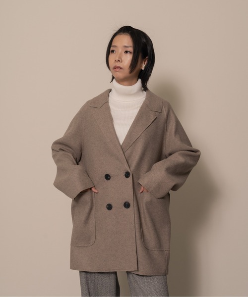 「DOLLUPOOPS」 テーラードジャケット 38 チャコールグレー レディース_画像5