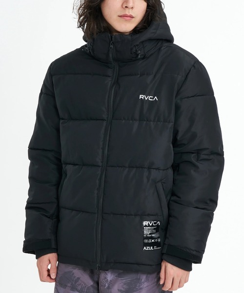 RVCA ルーカ パファージャケット ブルゾン ブラック バックロゴ サイズS RVCA（ルーカ） ブルゾン アウター メンズ レディース : ZOZOTOWN