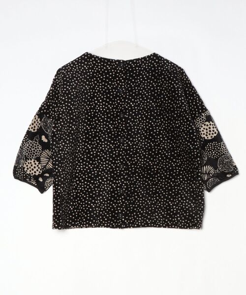 「marble sud」 7分袖カットソー - ブラック レディース_画像2