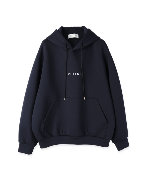 A18783 美品 CULLNI 21AW ロゴ刺繍配色テックパーカー 紺黒 2 CULLNI（クルニ） パーカー CULLNI Logo Embroidery Hoodie メンズ