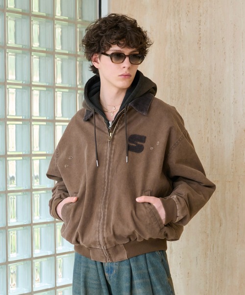 【専用】vintage90sダック地裏ボアワークジャケットフーディビッグシルエッ Carhartt（カーハート） ジャケット メンズ ダックジャケット 裏ボア