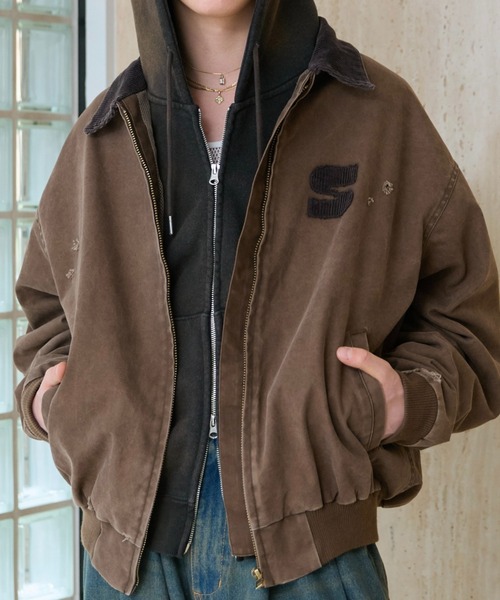 soerte ヘリテージダックワークジャケット サイズ 2 soerte ブルゾン アウター Heritage Duck Work Jacket with Corduroy