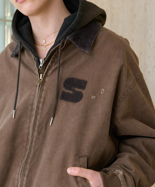 soerte ブルゾン アウター Heritage Duck Work Jacket with Corduroy