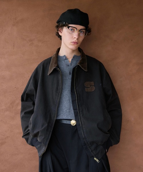 soerte ヘリテージダックワークジャケット soerte ブルゾン アウター Heritage Duck Work Jacket with Corduroy