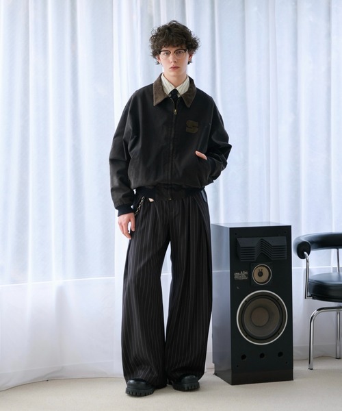 soerte ヘリテージダックワークジャケット サイズ 2 soerte ブルゾン アウター Heritage Duck Work Jacket with Corduroy