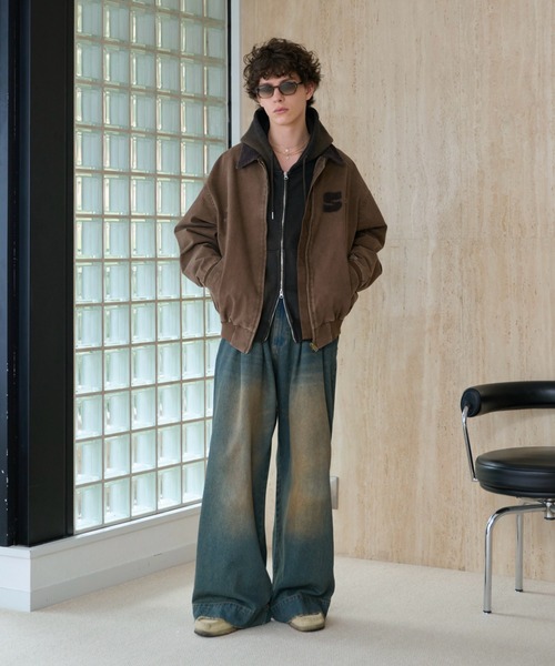 本日値下げ　完売品 新品未使用soerte ヘリテージダックワークジャケット M soerte ブルゾン アウター Heritage Duck Work Jacket with Corduroy
