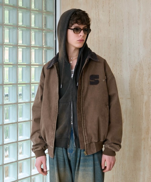 soerte ブルゾン アウター Heritage Duck Work Jacket with Corduroy