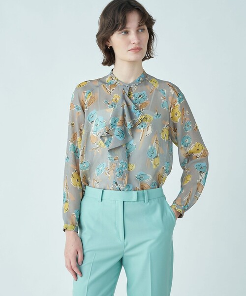 「TOMORROWLAND collection」 長袖ブラウス 36 グレー系その他2 レディース_画像3