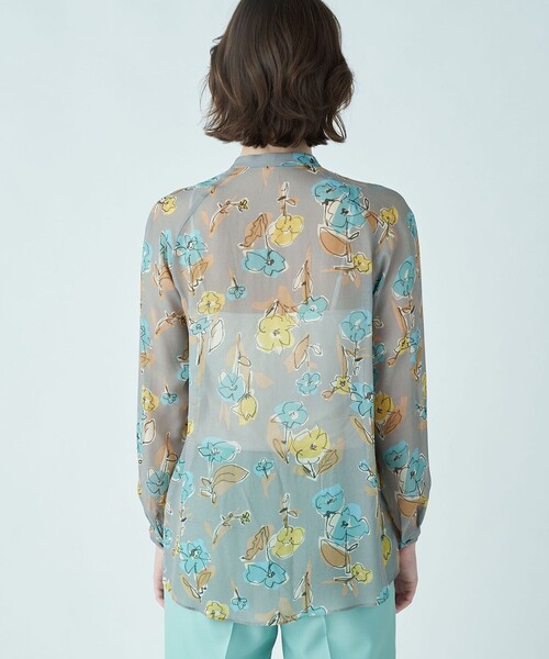 「TOMORROWLAND collection」 長袖ブラウス 36 グレー系その他2 レディース_画像5