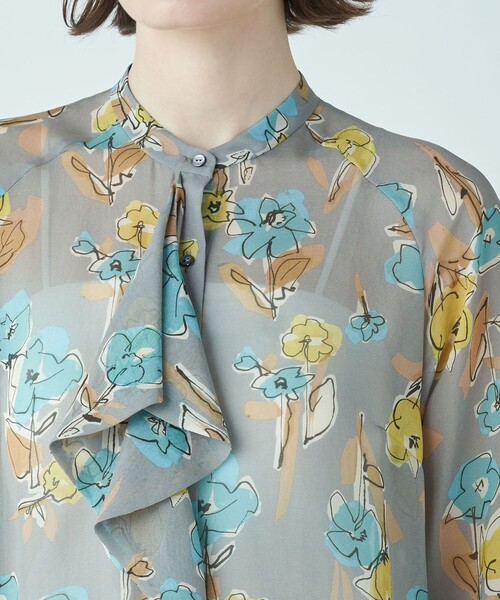 「TOMORROWLAND collection」 長袖ブラウス 36 グレー系その他2 レディース_画像6