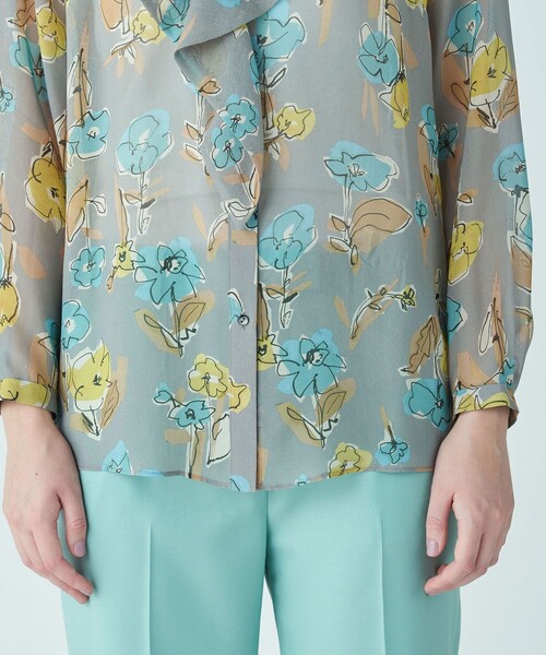 「TOMORROWLAND collection」 長袖ブラウス 36 グレー系その他2 レディース_画像8