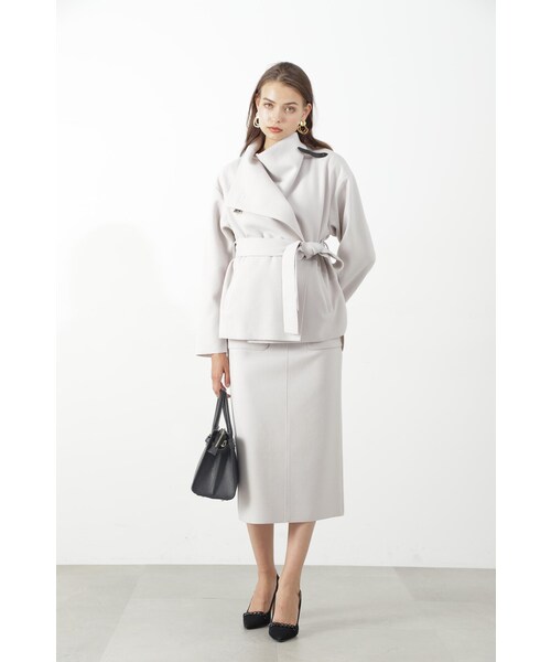 「PINKY&DIANNE」 スカート 36 ベージュ レディース_画像4