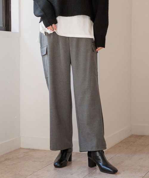 「GLOBAL WORK」 カーゴパンツ LARGE ブラック レディース_画像6