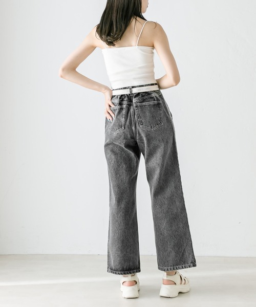 「OLIVE des OLIVE」 デニムパンツ SMALL サックスブルー レディース_画像4