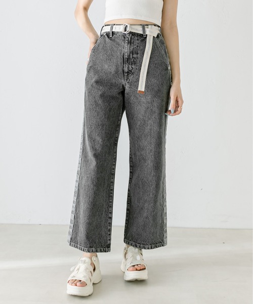 「OLIVE des OLIVE」 デニムパンツ SMALL サックスブルー レディース_画像5