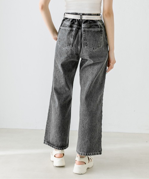 「OLIVE des OLIVE」 デニムパンツ SMALL サックスブルー レディース_画像7