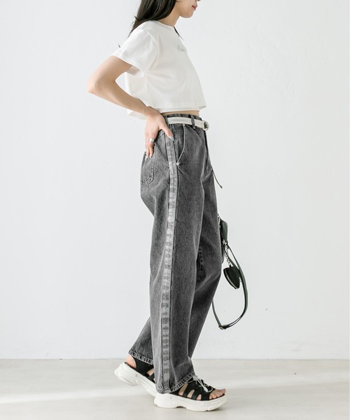 「OLIVE des OLIVE」 デニムパンツ SMALL サックスブルー レディース_画像9