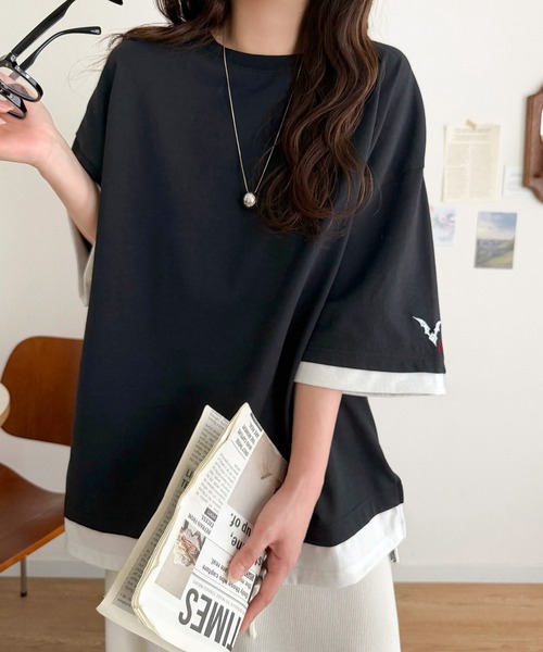 Java tシャツ 半袖 ジャバコラボ」1枚でサマ見え。ゆるシルエットに