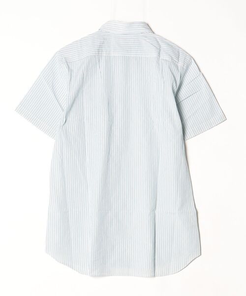 BURBERRY（バーバリー） ストライプ柄半袖シャツ - ブルー レディース