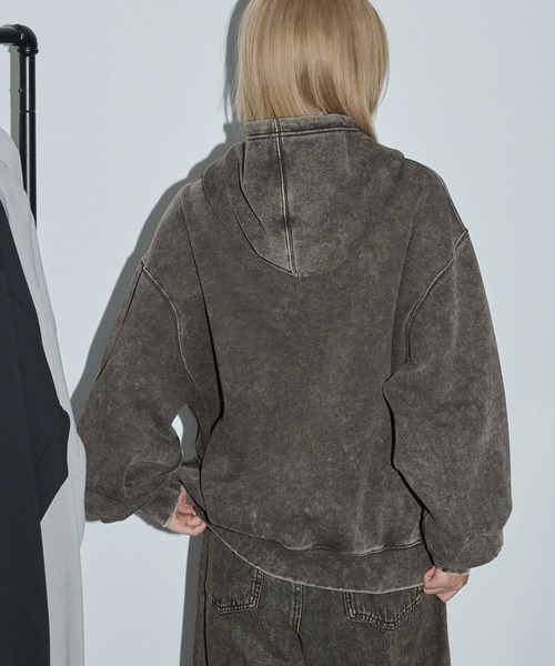 「Anchor Smith」 ジップアップパーカー L ブラック レディース_画像4