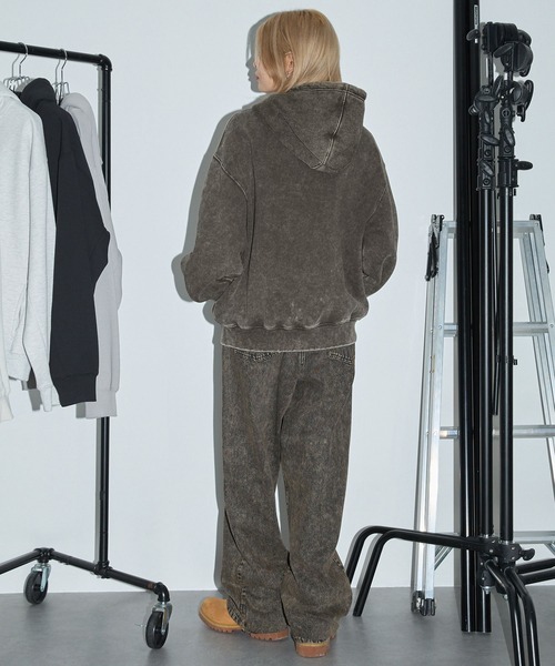 「Anchor Smith」 ジップアップパーカー L ブラック レディース_画像8