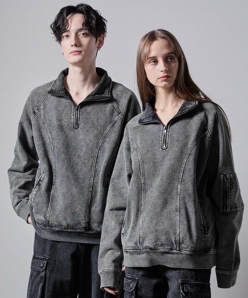「CLEL」 スウェットカットソー X-SMALL ブラック メンズ_画像2