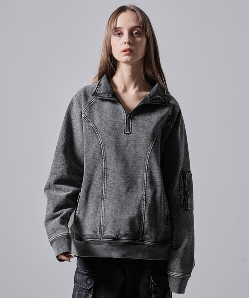 「CLEL」 スウェットカットソー X-SMALL ブラック メンズ_画像3