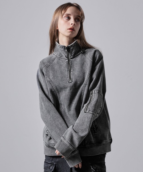 「CLEL」 スウェットカットソー X-SMALL ブラック メンズ_画像4