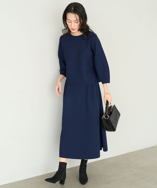 「UNFILO」 セットアップ MEDIUM ネイビー レディース_画像2