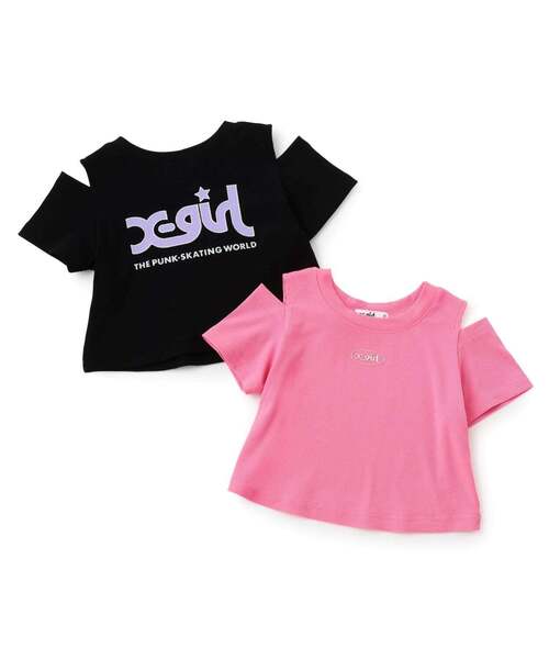 X-girl Stages（エックスガールステージス） uvカット tシャツ 肩あき