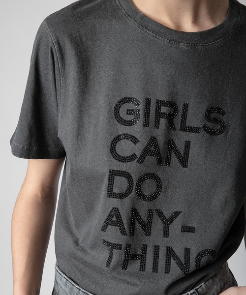 「ZADIG&VOLTAIRE」 半袖Tシャツ S グレー レディース_画像6