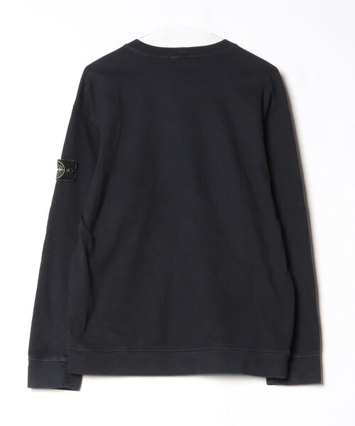 STONE  ストーンアイランド　黒 長袖カットソー　Tシャツ　M STONE ISLAND（ストーン アイランド） 長袖Tシャツ M ブラック メンズ