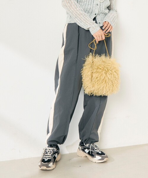 「fredy emue」 イージーパンツ 38 チャコールグレー レディース_画像8