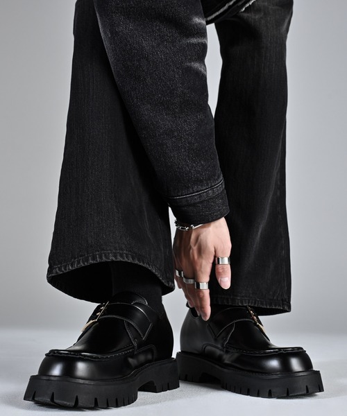 ADRER（アドラー） ローファー S ブラック メンズ : ZOZOTOWN Yahoo!店