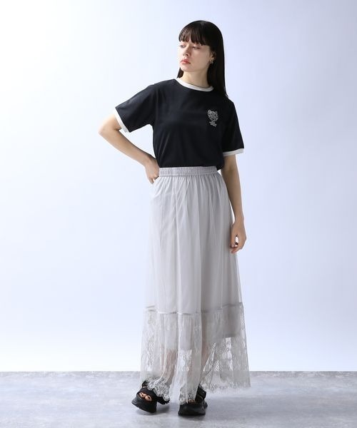 「JEANASIS」 半袖Tシャツ FREE ホワイト系その他 レディース_画像7