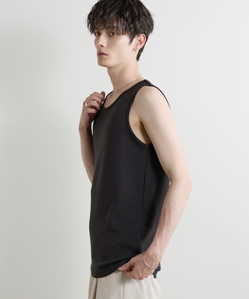 tシャツ Buyer's Select / 防シワ・抗ピリング・接触冷感・ウォッシャブル機能性ハイポンチタンクトップ メンズ | ASTRONOMY | 12