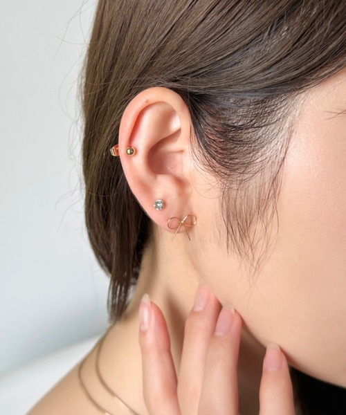 ピアス フェミニンリボン3セットピアス レディース | sowang | 16