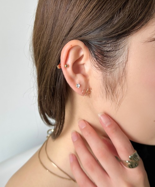 ピアス フェミニンリボン3セットピアス レディース | sowang | 17
