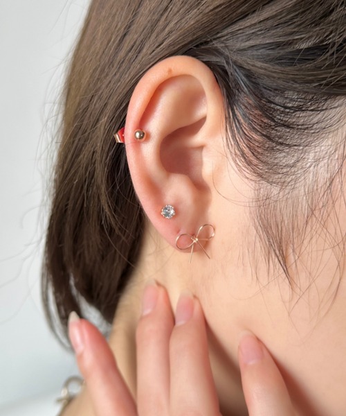 ピアス フェミニンリボン3セットピアス レディース | sowang | 05